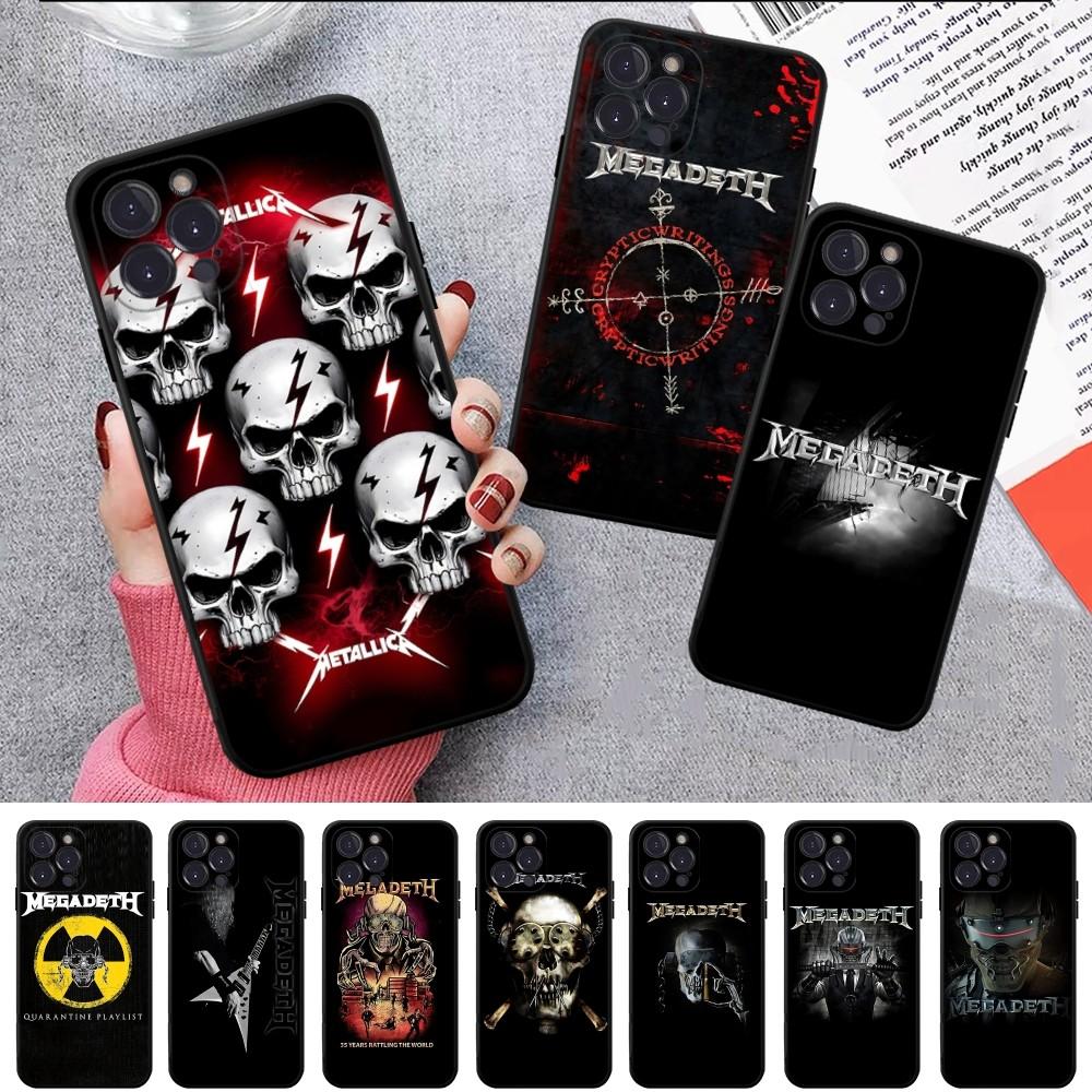 Music Rock M-Megadeth Phone Case For IPhone 16 15 14 11 12 13 Mini Pro XS Max Cover 6 7 8 Plus X Funda Shell