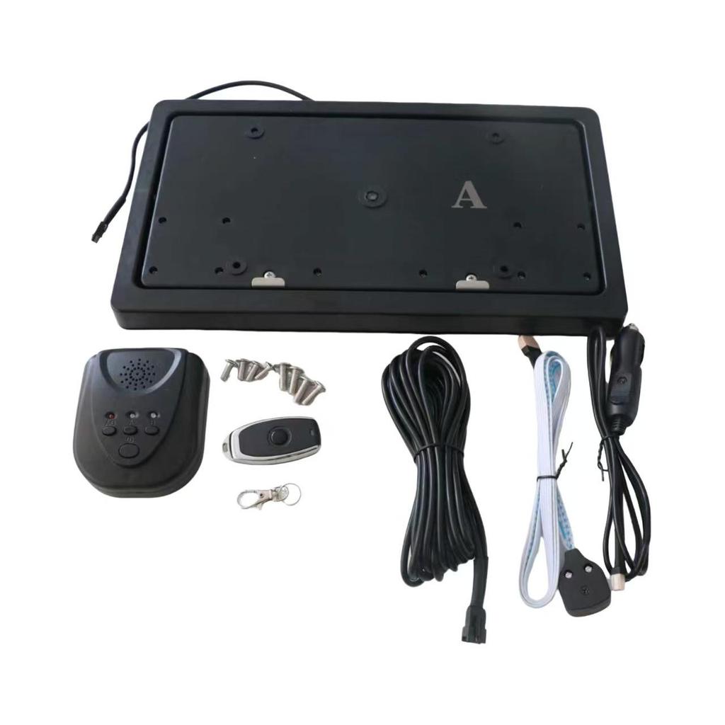 Electric Flip Dual License Plate Frame for North American Cars