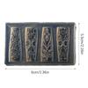 Molde de Uñas Silicona Patrón Retro Decoraciones para Uñas Estilo Barroco Diseño en Relieve Plantilla para Uñas Herramientas Estereoscópicas para Manicura