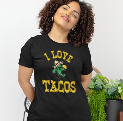 I Love Tacos, Taco Lover, Foodie T-Shirt