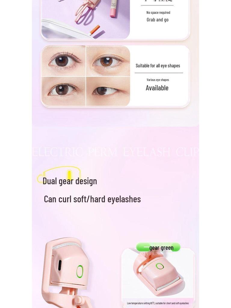 **"Newbie 0.8 to Hand Electric Heating Eyelash Curler - Portable and Efficient"**