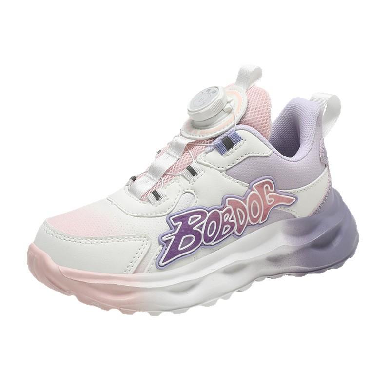 Babu Bean Girls Shoes 2025 Autumn New Children's Leather Sneakers Medium and Older Children's Casual Shoes Girls Princess Shoes