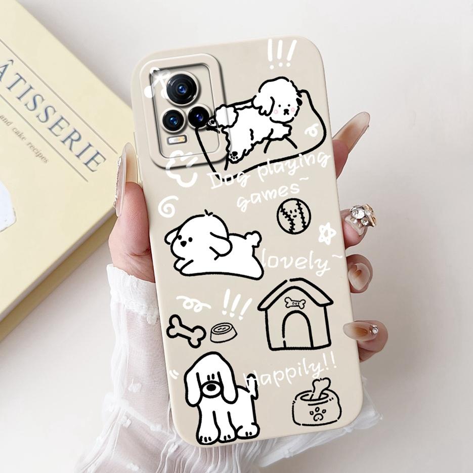 For Vivo V21e 4G Case V2061 Cute Funny Animals Painted Cover Soft Silicone Phone Case For Vivo V21 V 21 e VivoV21e Fundas Bumper