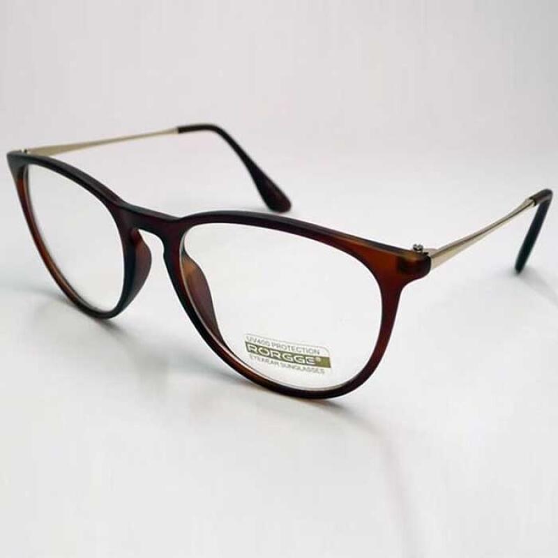 My Style SIMPLE Oval Metal Horn-Rimmed Glasses Frame 3 Colors 1739300 Glossy black