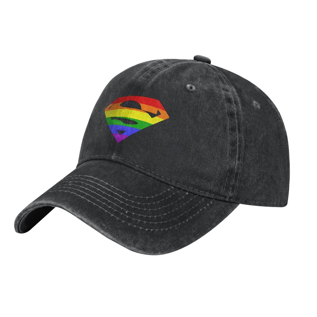 SuperUnisexs Logo Unisex Baseball Cap Distressed Denim Washed Hats Cap Retro Outdoor Activities Adjustable Headwear