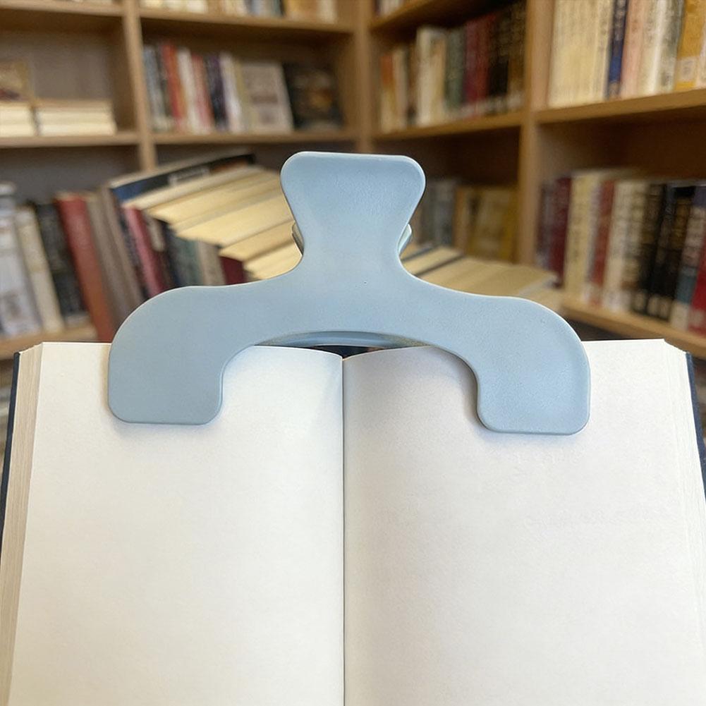 1PC Simple Frosted Transparent Book Clip Page Holder for Reading Practical Memo Note Clip Kawaii Desk Accessories