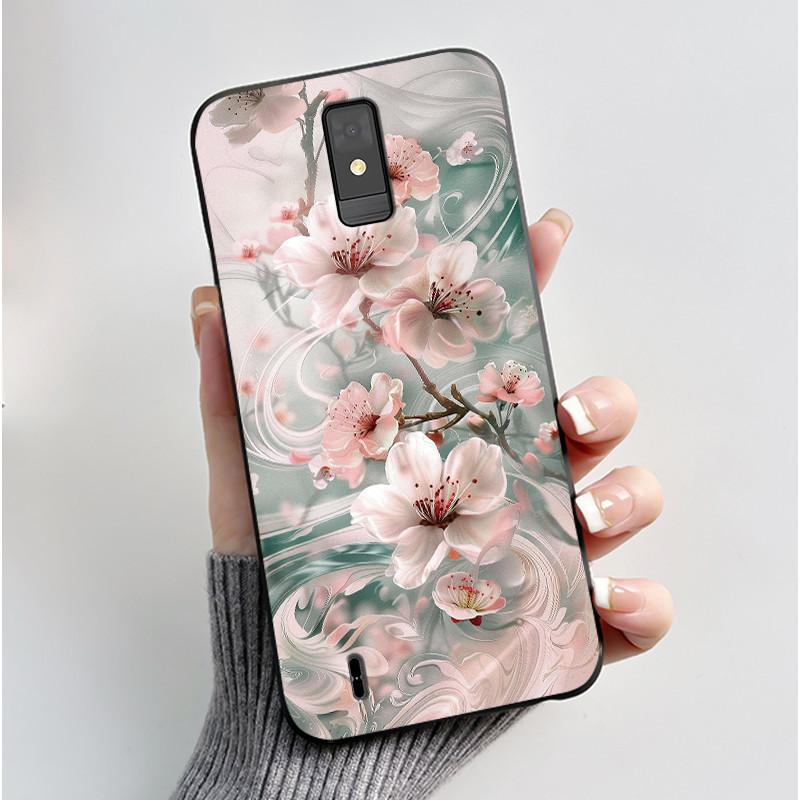 Cute Cartoon Case For ZTE Blade A32 Coque Capa Printing Shell Fundas BladeA32 Protective Cover Soft Silicone Black Casing Covers
