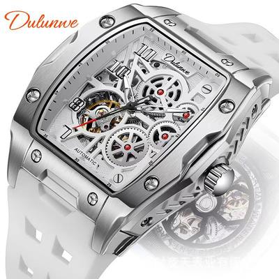 Pánské hodinky Módní Skeleton Mechanické Sportovní hodinky Luminiscenční Vodotěsné Tourbillon Automatické Ocelové hodinky