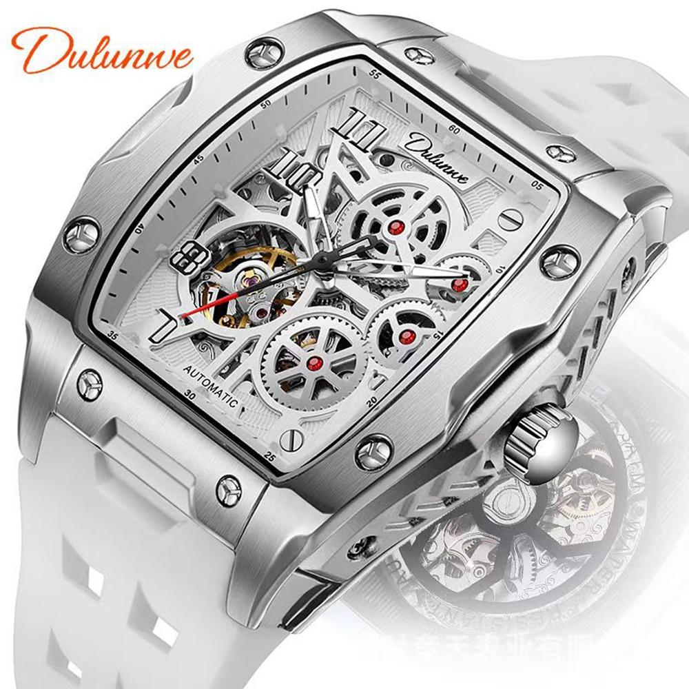 Men's Watches Fashion Skeleton Mechanical Sports Watches Luminous Waterproof Tourbillon Automatic Steel Watches