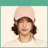 Snow Lotus Embroidered Vintage Cotton Baseball Cap With Rounded Crown For Street Style