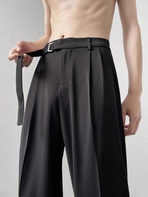 Herren Herbst Leichter Luxus Weite Hosen
