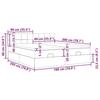 VidaXL Ottoman Bed Frame with Mattress Black 180x200cm Velvet, Bed Frame, Upholstered Bed Frame, Ottoman Bed Frame 3312925