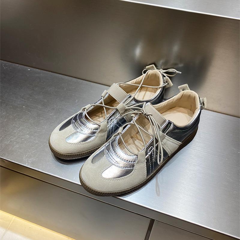 Fashion NEW Casual Leather Women's Sneakers Chunky Heel Elastic Luxury Designer Casual Trainers Fashion All Match Runway Shoes Female