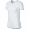 Nike Solid Color Breathable Knitted Round Neck Short Sleeve T-Shirt Women Tops White 836327-100