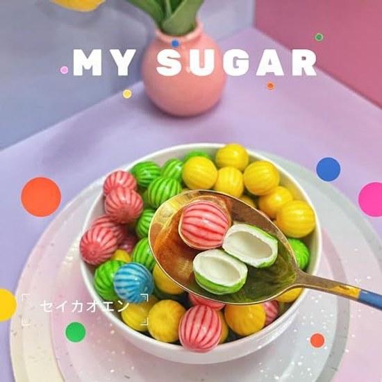 Seikaoen Gumball Refill Gum Machine Watermelon 18mm 100 Pieces (Approx. 270g) Bubble Balloon Random Set Overseas Candy ASMR