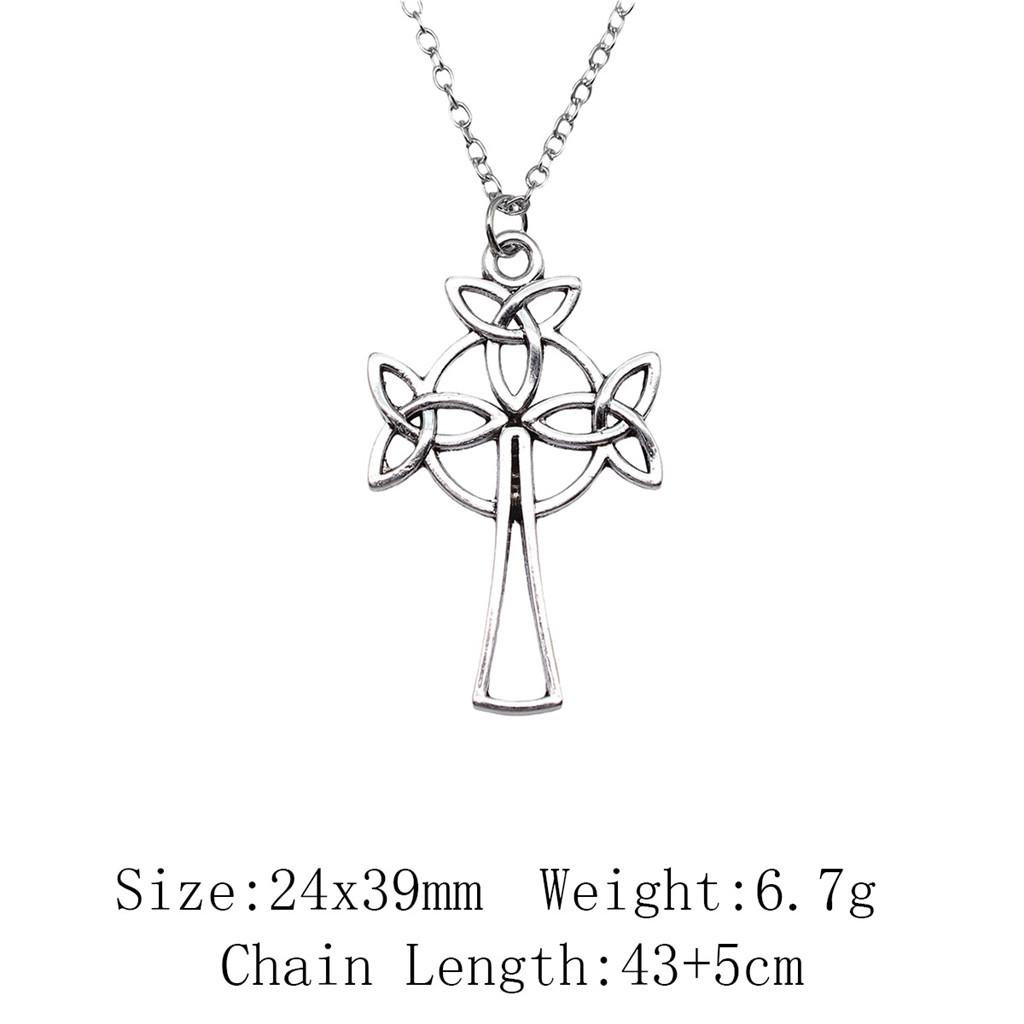 Birthday Gifts Boho Necklace Cross Skull Necklace On The Neck 43cm Chain Women's Bag Long Necklace