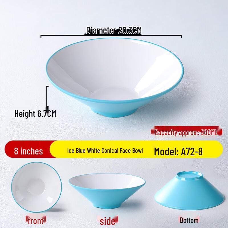 

Commercial Melamine Conical Noodle Bowl