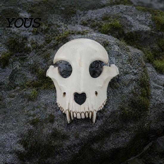 Spooky Halloween Masque Sheep Head Masque, Skull Full Face Cosplay Accessory, Durable Foam Costume Realistic Scary Animal for Masquerade Party