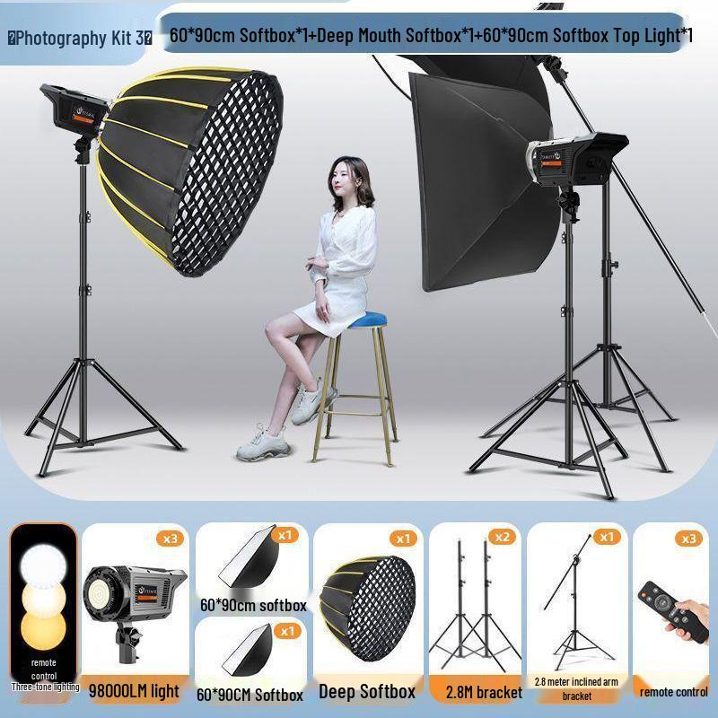 Pro LED Parabolic Softbox for Indoor Photography and Live Streaming
