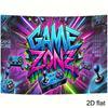 2D plane, game wall mural - The background fabric of the game area, filled with neon light effects