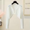 Autumn Thin Long Sleeve Slim Fit Knitted Cardigan Women Fashion Casual Solid Simple Cardigans Coat Elegant Office Ladies Short Sweaters Jacket 25183