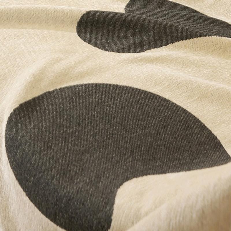 Simple Modern Chenille Sofa Cushion Cute Cartoon Patterned Settee Towels Double Sided Anti Slip Fully Wrapped Couch Decoration