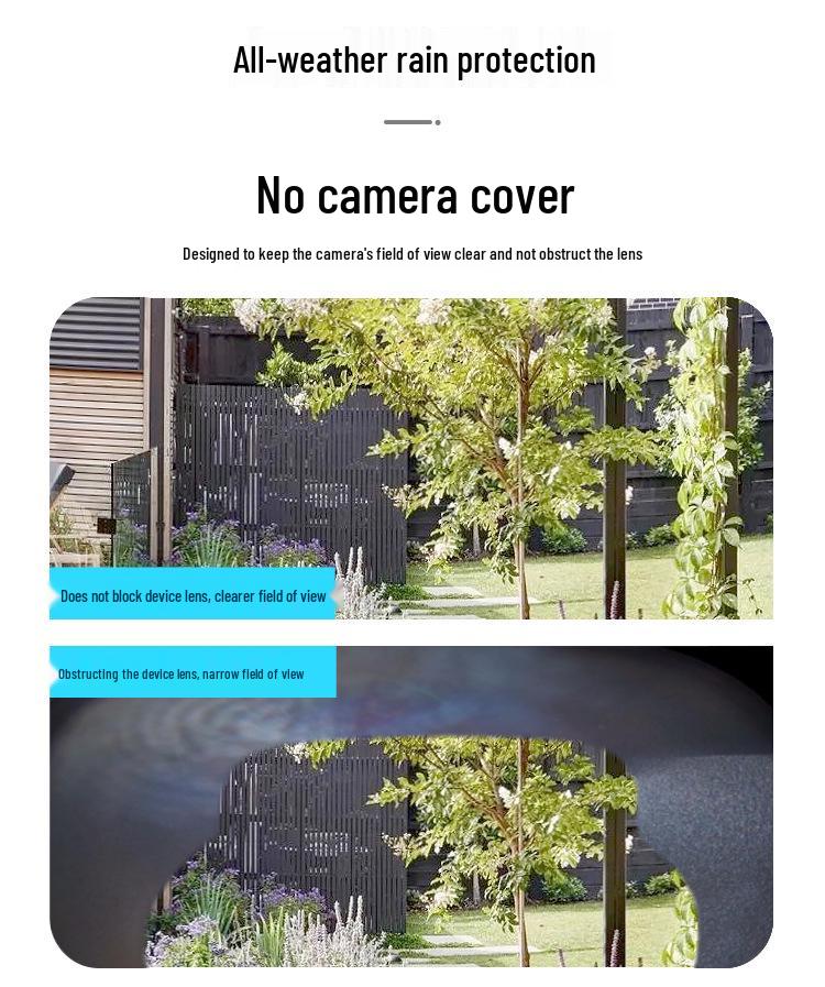 Large Waterproof Cover for Video Doorbell - PC Material, Rain-Resistant 