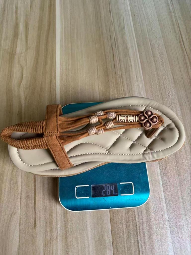 Women's Plus Size Elastic Band Soft Sole Flip-Flops - European & American Summer Sandals for Beach