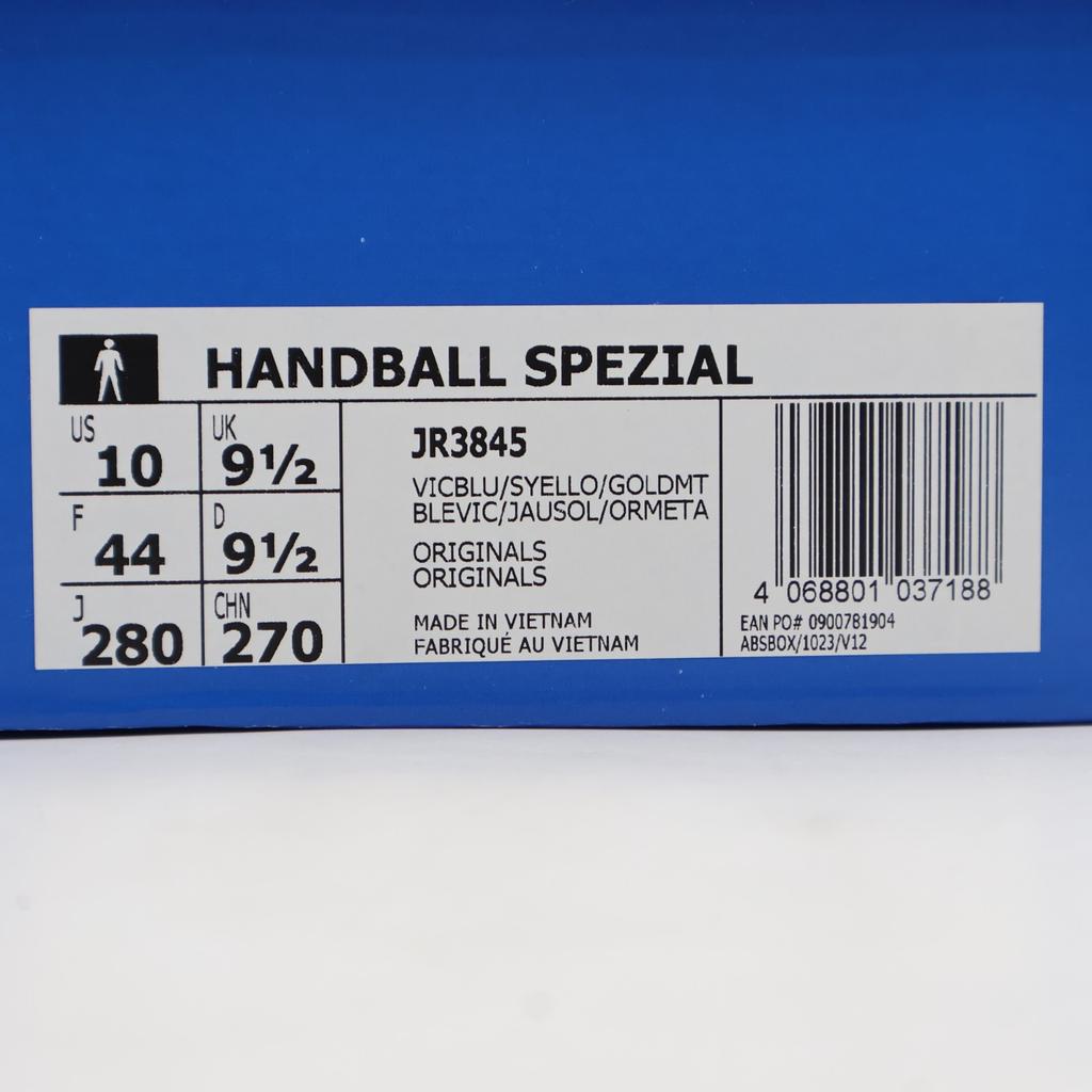 JR3845 adidas Originals Handball Spezial Victory Blue Solar Yellow Gold (Men's)