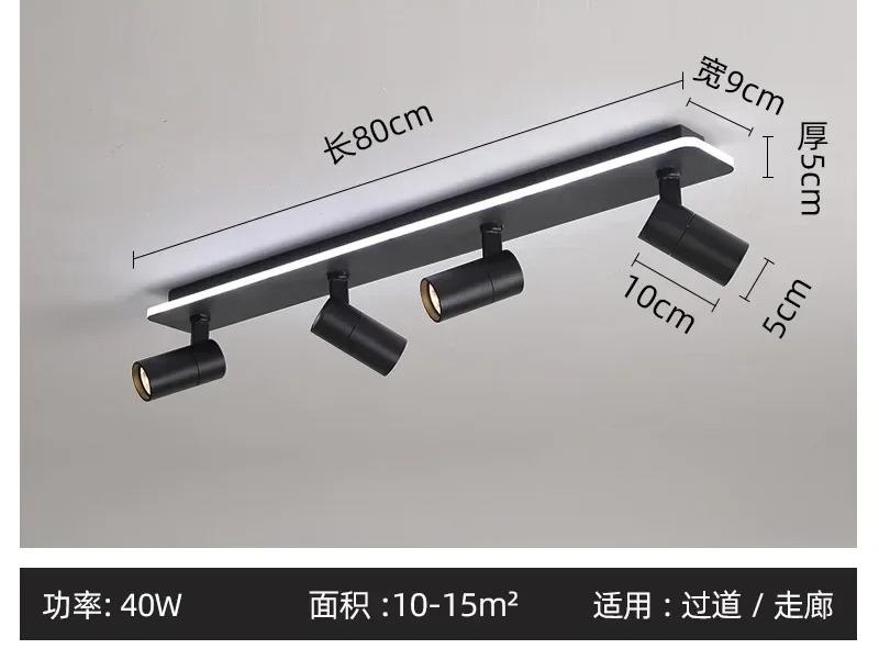 Modern Black Led Ceiling Chandeliers For Living Dining Room Bedroom Decor Lights Kitchen Corridor Lamps With Spotlights Fixture