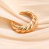 New Creative Smooth Water Drop Rings for Women Vintage Geometric Adjustable Croissant Open Finger Nail Ring Couple Jewelry Gifts