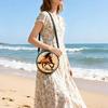 Horse Print Round Shoulder Bag Casual Messenger Bag for Woman Best Gifts 2D Flat Casual Daily Crossbody Bag