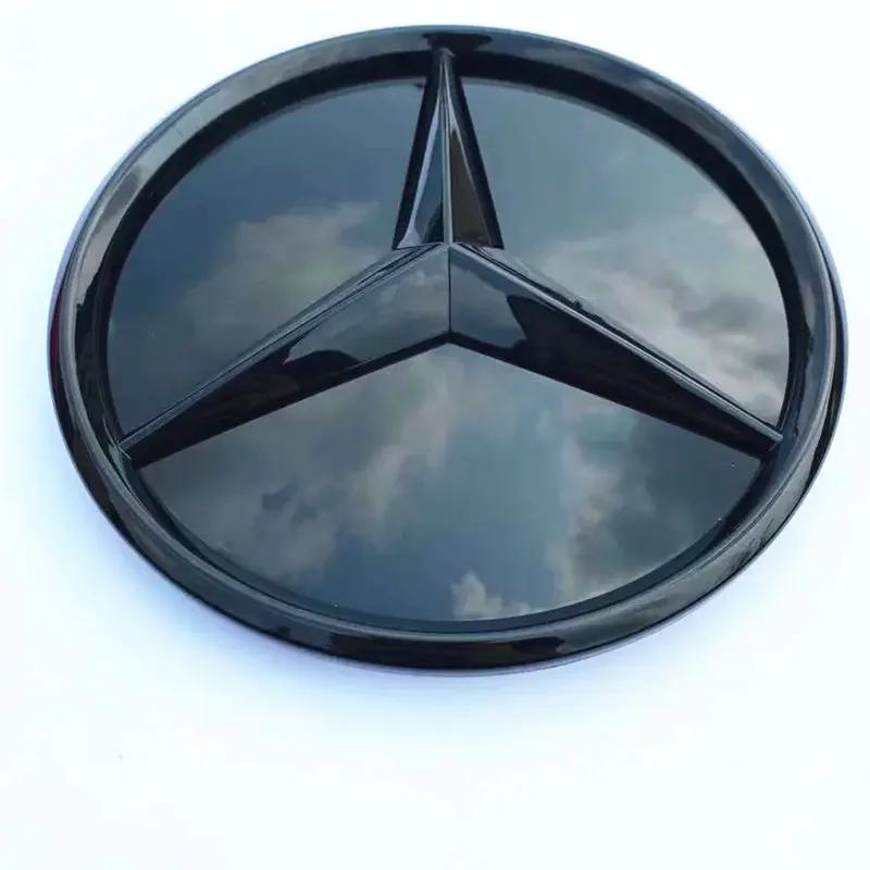 

Hot Car Sticker 18.5cm For Mercedes-Benz A Class A W176 2013-2018 A W177 2019-2023 Grille badge Front Convex Star Emblem A W176 2013-2018 чёрный