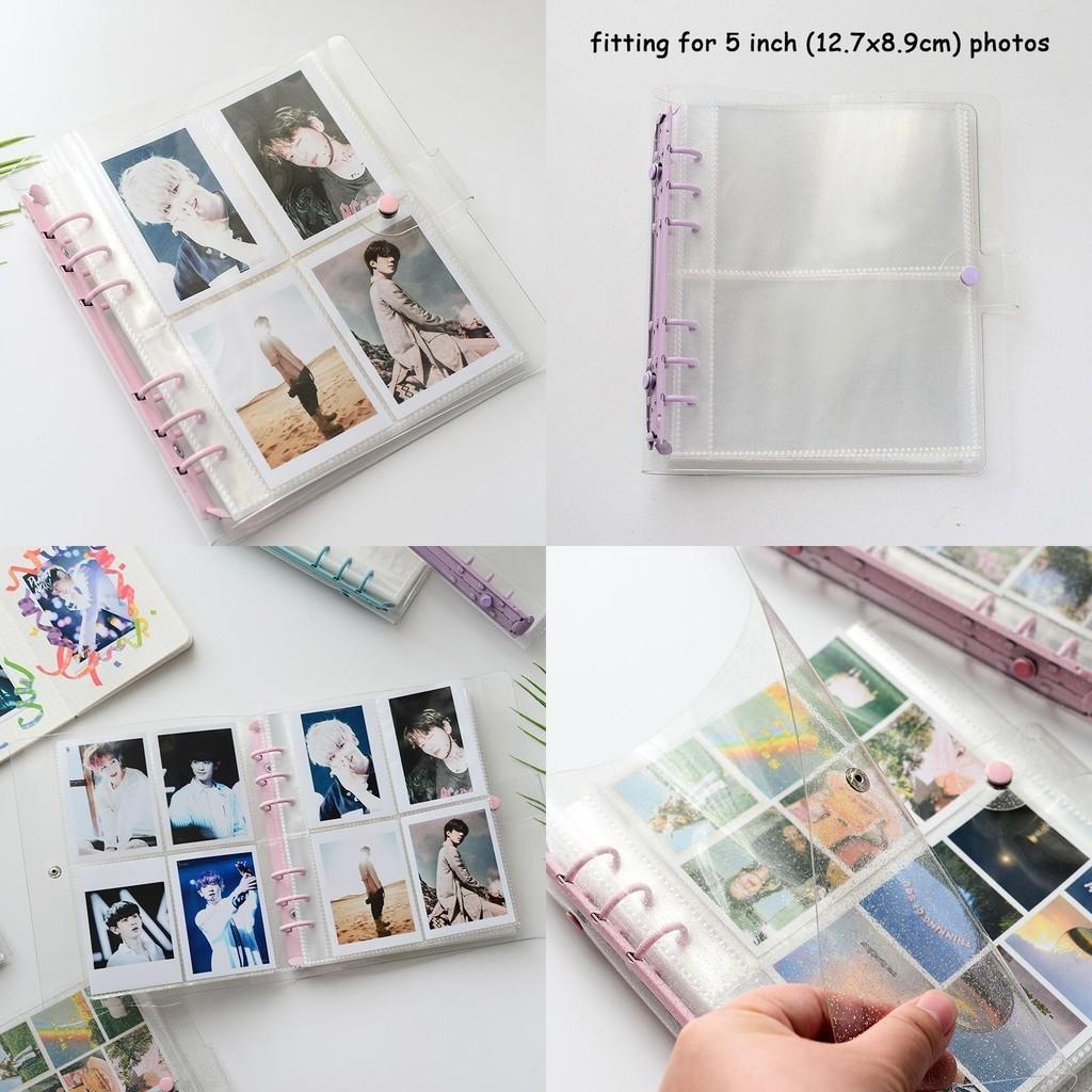 Glittery Transparent 200/100 Pockets Photocard Binder Holder For Kpop Albums
