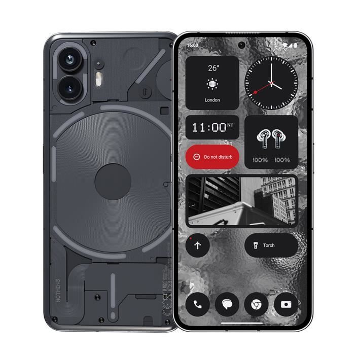 Reacondicionado - Smartphone Nothing Phone (2) Gris Oscuro 12 GB RAM 256 GB Pantalla 6.7” Snapdragon 8+ Gen 1 4700 mAh