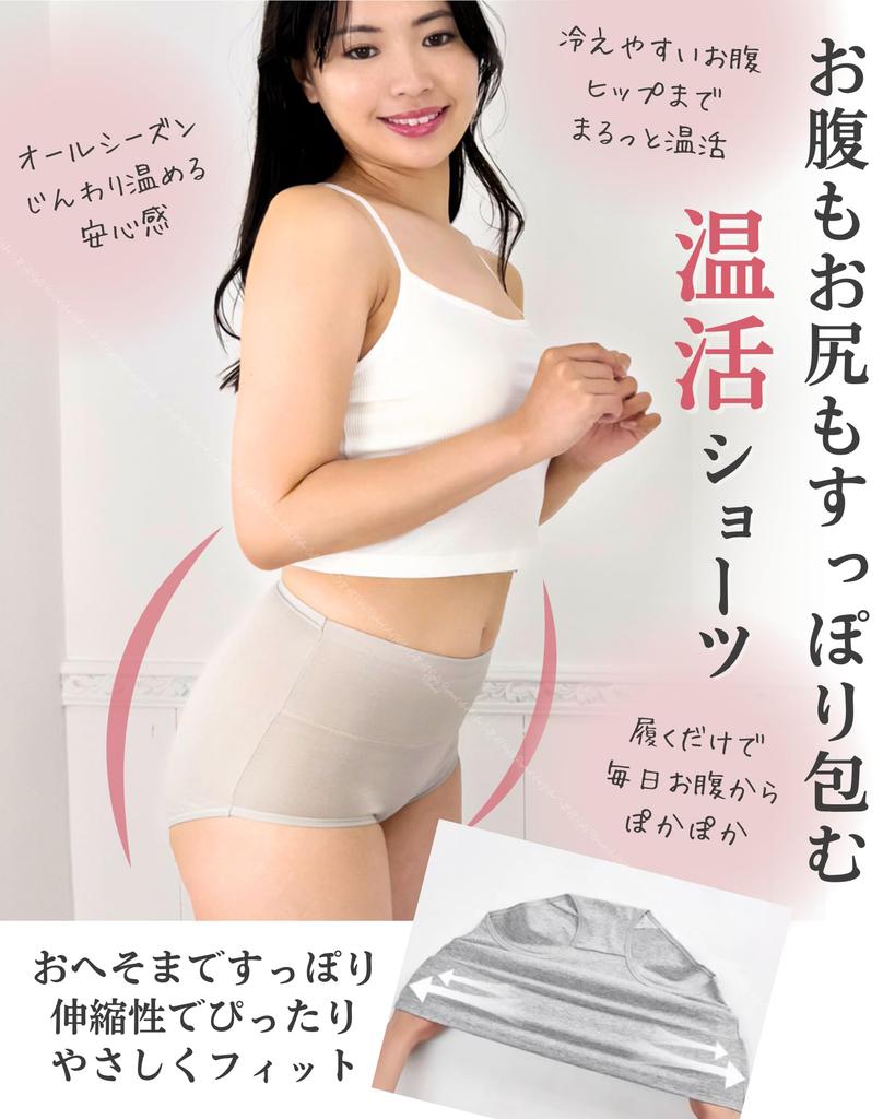 Set of Warm Cotton Cold Cotton Plus Sizes and Type &mellow 5-Piece Panties, High-Waisted, Deep-Fitting, Black, Women's Underwear, Protection,