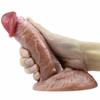 Flüssigkeit Silikon Sucker Simulation Penis Große Fleisch Stick Dildo Lebensechte Penis Weibliche Masturbation Gerät Erwachsene Sex Produkte