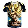 2026 Summer Dragon Ball Retro Fitness T-shirt Men's Oversized 3D Printed Short-sleeved Family Unisex Children's Sports Shirt