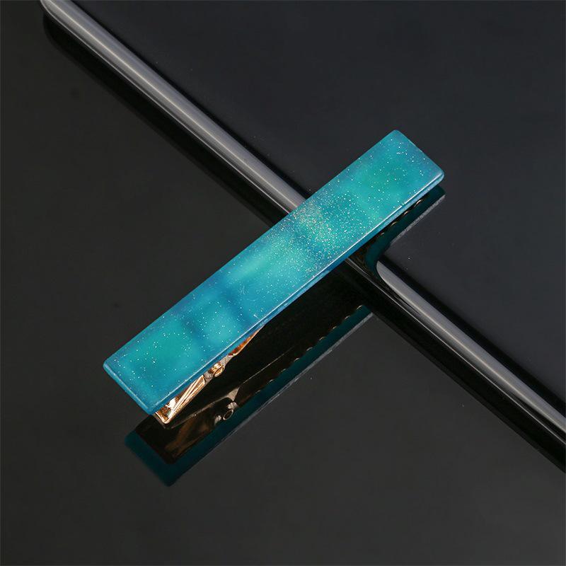 Korean Style Leopard Print Marble Hair Clip for Women