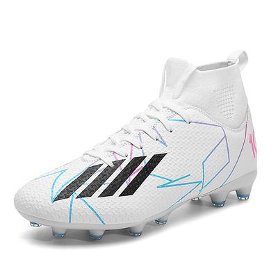 New Football Shoes Men's Broken Nails Lace-up TF Training Shoes Long Nails Sneakers Adult Wear-resistant Football Sneakers