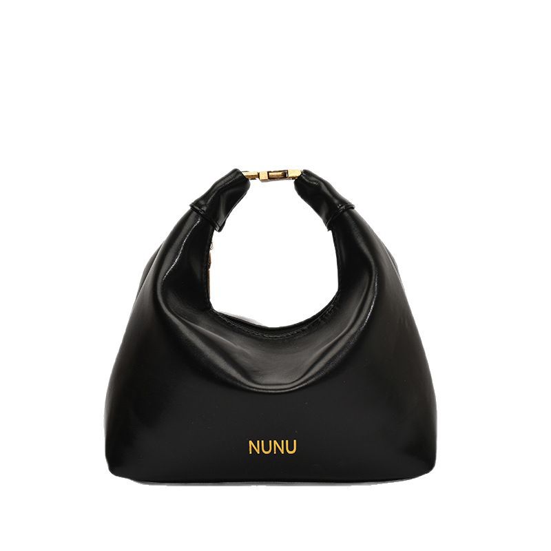 Retro Large-capacity Cloud Bag Casual and Simple 2025 Spring New Solid Color Fashionable Portable Messenger Dumpling Bag Woman