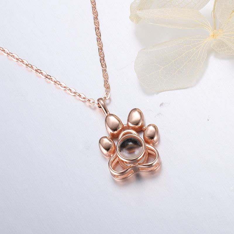 Projection Necklace 100 Languages I Love You Pendant Jewelry For Girlfriend Wife Lover Couple Creative Romantic Necklaces Gifts