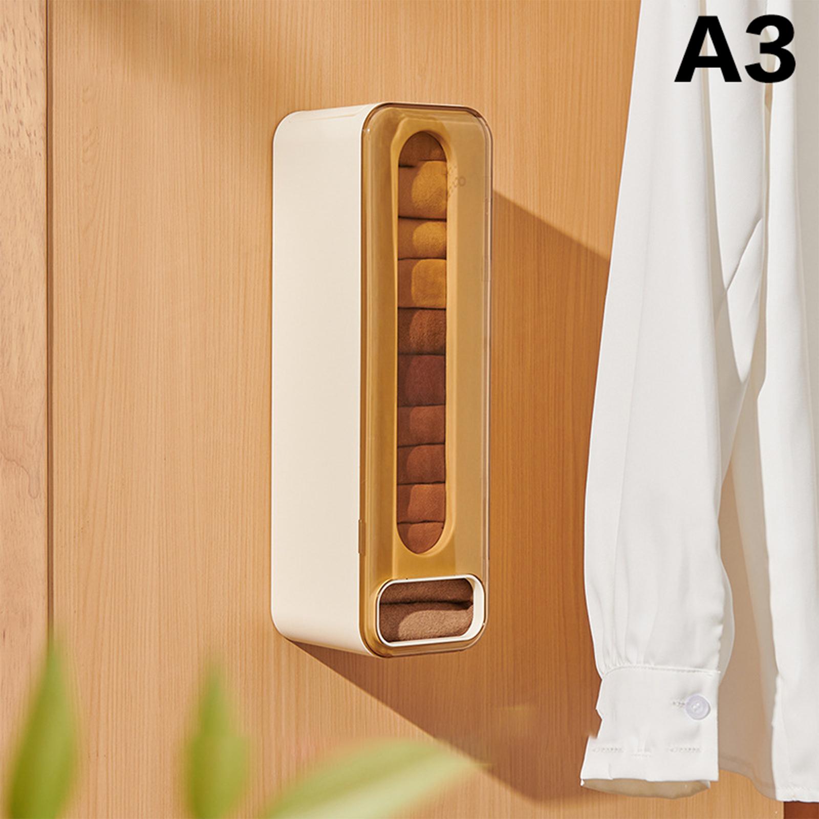 

Настенный органайзер для нижнего белья Настенный ящик для хранения носков Шкаф для трусов Диспенсер для хранения нижнего белья