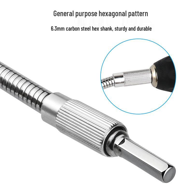 Charging Drill Electric Screwdriver with 30cm Flexible Shaft Extension Rod