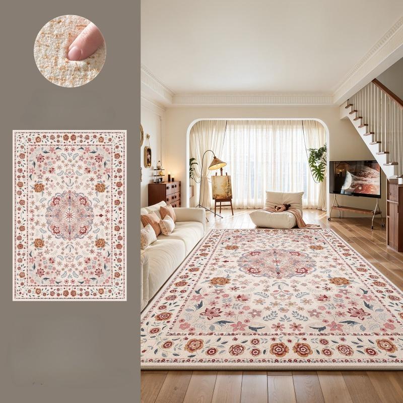 Carpet for Living Room Persian Vintage Sofa Coffee Floor Mat Soft Non-slip Machine Washable Rug Home Decor Bedroom Bedside Rugs