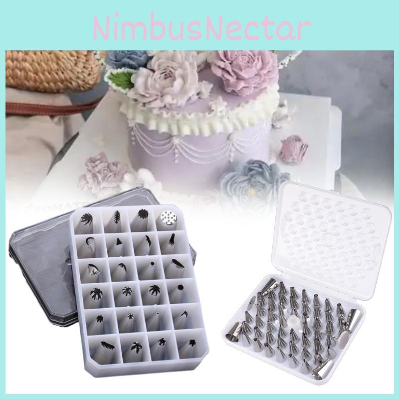 Korean Style Icing Nozzles Kit With Stainless Steel Tips For Cake And Cookie Decoration