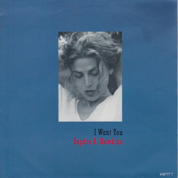 7inch Record SOPHIE B. HAWKINS - I Want You 6587777 Columbia 1992 UK Rock Used