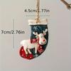 Creative Christmas Resin Horse Hanging Pendant Rustic Christmas Tree Decoration Ornaments Home Decor