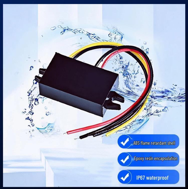 Waterproof DC-DC Buck Converter: 15-90V to 12V for EV & Solar Panels