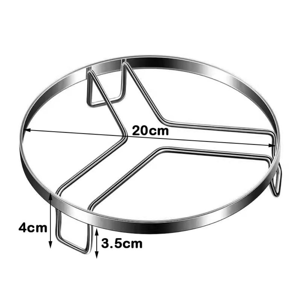 New Stainless Steel Steamer Rack Thickened Stackable Pot Rack Non-Slip Insulated Tripod Kitchen Cookware Stove Storage Rack